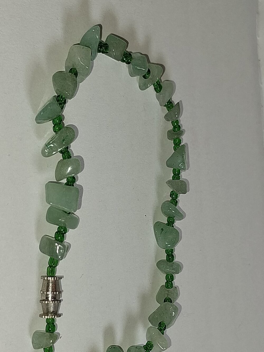 Green Stone Chip Bracelet